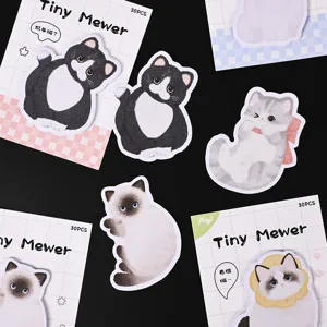 Niedliche Katzen Haftnotizen Set mit Cartoon Motiven, ideal für Schule, Büro Schreibwaren Geschenk.