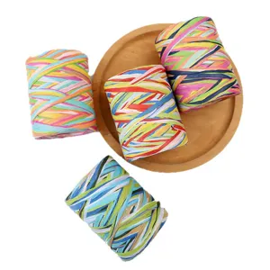 Buntes Raffiapapier Kordel Band fur DIY Handwerk Geschenkverpackung und tollen Desserttisch.
