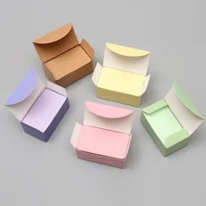 Cartes flash vierges colorées en boîtes en papier, petites fiches de révision, 4,5x8cm.