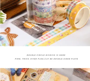 Retro washi tape set decorative stickers for bullet journal DIY scrapbooking stationery supplies
