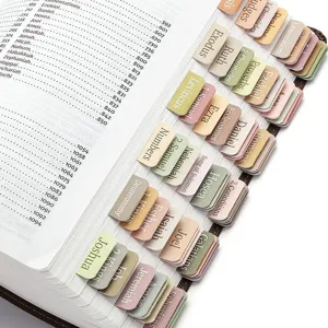 Regenbogen Farbverlauf Bibel Registerreiter Wasserdicht Goldprägung Buchnamen Aufkleber Für Notizbuch Bibel Journaling Schule Büro Schreibwaren