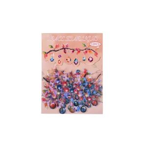 Bronzing handbook stickers decorative material DIY collage cute stationery for students 12pcs