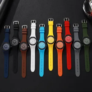 Unisex Oktagonale Quarzuhr Silikonarmband Gitterzifferblatt Mode Lässige Sport Armbanduhr Stilvolle Armbanduhr