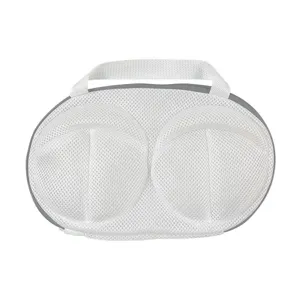 Bra washing bag mesh laundry bag for lingerie washing machine protection white portable