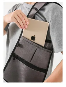 Waterproof concealed underarm shoulder bag for outdoor tactical use, phone and gadget storage.