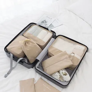 Travel Waterproof Storage Bags Organizer Packing Cubes Luggage Bags For Clothes Shoes Underwear Travel Accessories