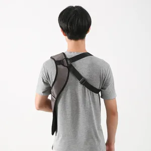 Waterproof concealed underarm shoulder bag for outdoor travel, secure digital storage holster.