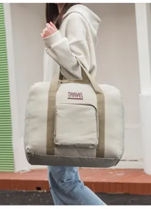 Grosse Kapazitaet Reise Reisetasche wasserdichte Gepaeckaufbewahrung mit Griff & Fach.
