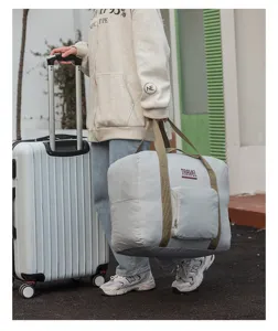 Grosse Kapazitaet Reise-Tasche wasserdichte Reisetasche mit Trolley-Gurt fuer Damen