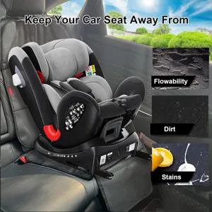 Protector de asiento de coche impermeable antideslizante para silla de bebe alfombrilla