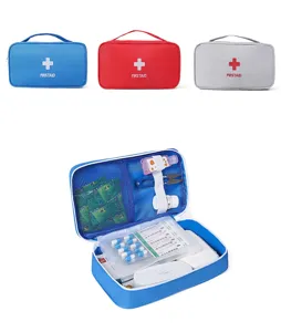 Portable first aid bag for home travel emergency medicine storage organizer medical kit
