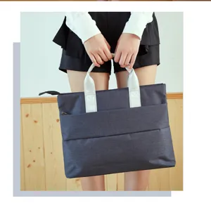 Maletín de negocios bolsa de viaje detalle, almacenamiento multifuncional de oficina.
