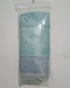 Bolsa de deporte impermeable mojada seca detalle, bolsa playa plegable con cremallera azul.