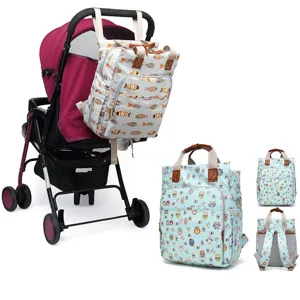 Mochila Pañalera Impermeable Multifuncional Gran Capacidad Bolsa Carrito Bebé Viaje Maternidad Lactancia Para Padres