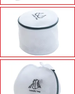 Sac à linge en filet durable pour machine à laver, protégeant les sous-vêtements et pulls.