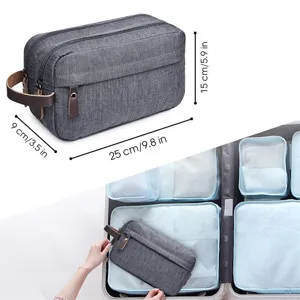 Neceser de viaje para hombre gran capacidad impermeable organizador cosmético negocios
