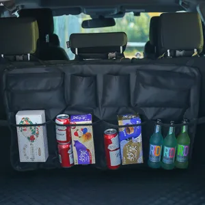 Organizador de respaldo de asiento de coche bolsa de almacenamiento multifuncional