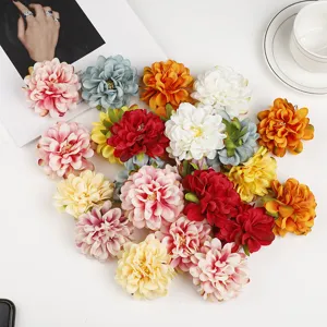 Künstliche Seidenblumen Chrysanthemenköpfe Hochzeit Party DIY Dekoration Falsche Blume Mehrfarbig Bastelbedarf