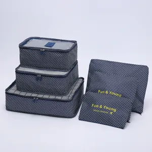 Set de 6 organizadores de viaje para maleta, bolsas de almacenamiento impermeables.