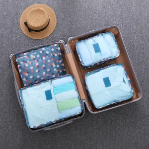 Bolsas Organizadoras de Viaje Cubos de Embalaje Impermeables Juego de Organizadores de Equipaje Bolsas de Almacenamiento para Ropa Accesorios de Viaje