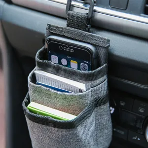 Car Air Vent Storage Bag Portable Organizer Multi-Pocket Hanging Pouch For Phone Essentials Interior Accessories