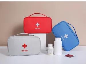 Portable first aid bag travel emergency medicine storage bag household medical kit.