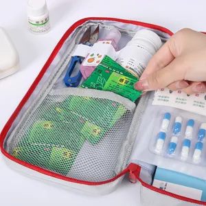 Portable first aid kit empty medicine storage bag travel emergency medical organizer pouch