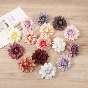 Künstliche Dahlien Blumenköpfe für DIY Handwerk, Heimdekoration und Party Fotografie Requisiten.