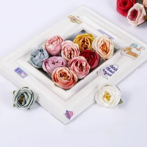 European Style Artificial Rose Flower Heads Silk Floral Home Living Room Decoration Photography Props