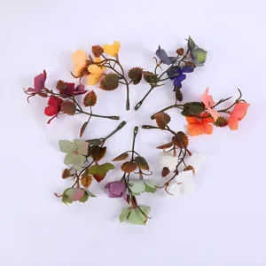 Artificial Silk Flower Leaves Branch Fake Plant Home Hotel Table Vase Decor Floral Arrangement Home Decor