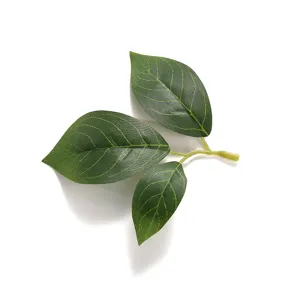 Artificial green leaves branch decoration for home indoor floral arrangement photography props