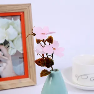 Artificial flower vase decoration desktop ornament home decor fake plant pink flower