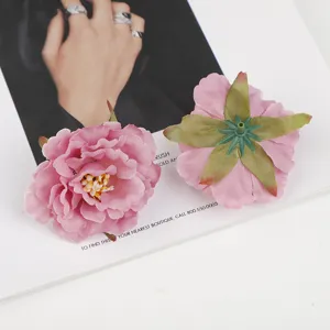 Künstliche Pfingstrosen Blütenköpfe Seide künstliche Blumen Hochzeit Deko Blumenarrangement
