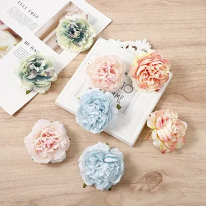 Künstliche Pfingstrosen Blütenköpfe für DIY Handwerk, mehrfarbige Blumen Dekoration Requisiten.