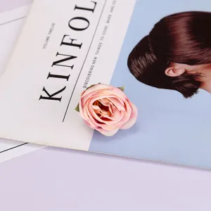 European style artificial rose flower head fake flower for home decor photography props