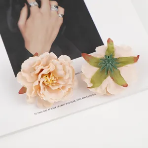 Künstliche Pfingstrosen Blumenköpfe Seide Fake Blumen für Hochzeit Dekoration.