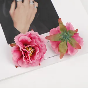 Künstliche rosa Pfingstrosen Blütenköpfe für Hochzeit Heimdekoration und Blumenarrangements