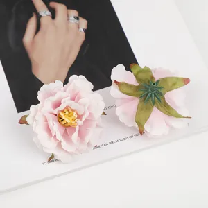 Künstliche rosa Pfingstrose Blumenköpfe für Hochzeit Dekoration Blumenarrangement Handwerk