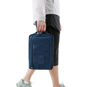 Borsa da viaggio portatile per scarpe, pratico organizer con cerniera antipolvere per calzature.