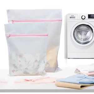 Durable Mesh Laundry Bags Set Wash Protector Pouch Zipper Storage Organizer For Clothes Shoes Underwear Washing Machine