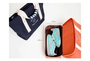 Multifunctionele canvas reisschoenen opbergtas, grote capaciteit draagbare organizer.