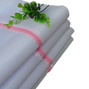 Durable laundry mesh bag for shoes and clothes washing with pink zipper home storage tool