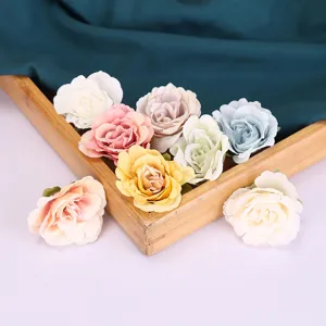 Kunstzijde rozen bloemhoofdjes voor woondecoratie fotografie rekwisieten en huwelijksbloemen