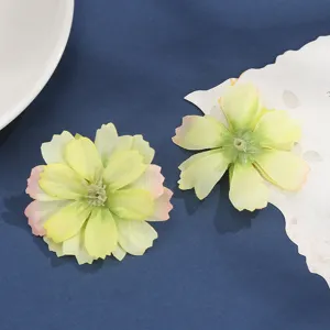 Artificial silk flower heads multi-layer fake flowers for DIY wedding party decoration crafts.