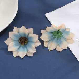 Kunstzijde zonnebloem bloemhoofden DIY ambacht schoen bloem haaraccessoires detail weergave