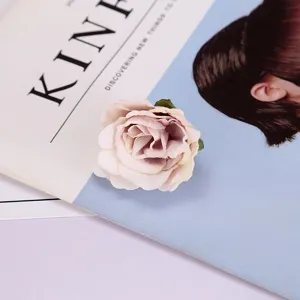 Kunstmatige zijden rozen bloemhoofd neppe bloemen voor huisdecoratie fotografie rekwisieten