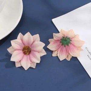 Kunstmatige bloemhoofdjes roze zijde madeliefje doe-het-zelf ambacht haaraccessoires schoenen