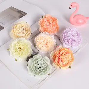Simulation Pfingstrose Rosen Blumenköpfe Seide Künstliche Blumen Für Hochzeit Party DIY Kreative Kopfbedeckung Zuhause Hotel Dekor