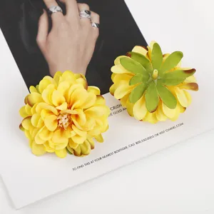 Künstliche Chrysanthemen Seidenblumen Köpfe für Hochzeitsdekoration und florale Gestecke DIY Basteln.