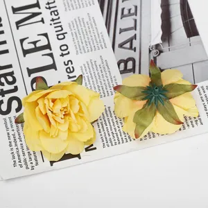 Kunstmatige lotusbloemhoofdjes zijde nepbloemen voor DIY ambachtelijke geschenkdoos decoratie prop